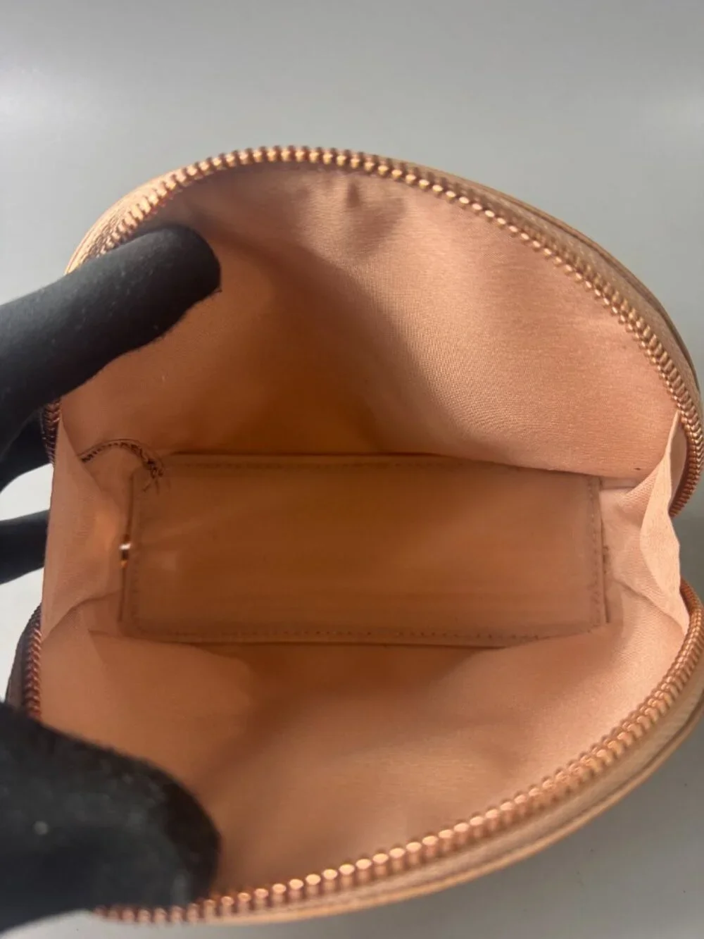 MICHAEL KORS MK Jet Set Travel Large Leather Cosmetic Pouch-Rose Gold